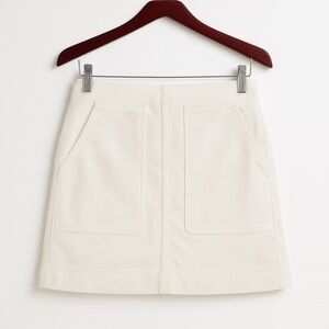 UNIQLO Cream Corduroy Mini Skirt Size 6 – Neutral Granola Girl Utility Style